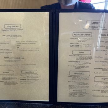 Acadiana Cafe - Lunch menu - Burgers Near Me - LaCoste, Texas