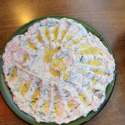 Haydari - yogurt spread with dill and olive oil.