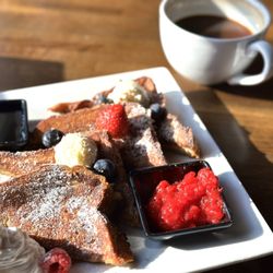 Zulys Bakery - Enjoyed the French toast with a cup of their Colombian drip coffee. Food was so flavorful and decadent.