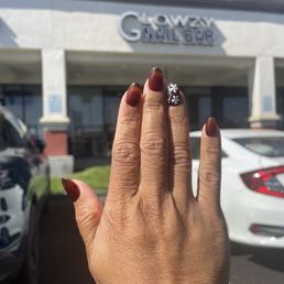 My nails done by Ms. Sam (Mani tech)