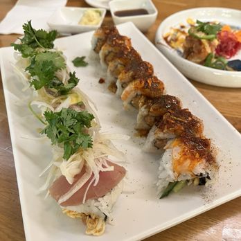 Ozen - Tataki Roll and Cilantro Albacore Roll - Ramen Near Me - Rancho Cucamonga, California Ozen - Tataki Roll and Cilantro Albacore Roll - Ramen Near Me - Rancho Cucamonga, California