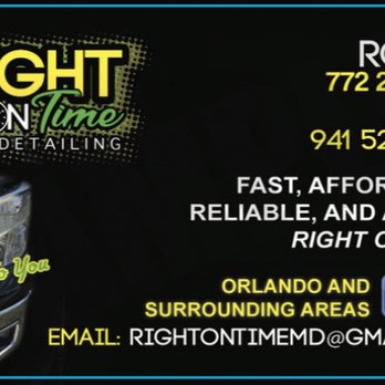 Right On Time Mobile Detailing - Auto Detailing Near Me Right On Time Mobile Detailing - Auto Detailing Near Me