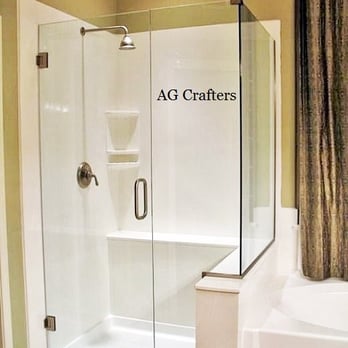 Accurate Glass Crafters - Frame-less 90 Degrees and nosh panel Glass Shower - Glass & Mirrors Near Me - Haverhill, Massachusetts Accurate Glass Crafters - Frame-less 90 Degrees and nosh panel Glass Shower - Glass & Mirrors Near Me - Haverhill, Massachusetts