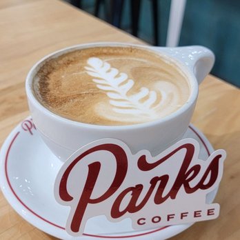 Parks Coffee Roastery & Cafe - Small Vanella Latte - Coffee Roasteries Near Me - Carrollton, Texas