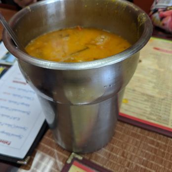 Sri Dosa Place - They gave the table our own soup so we didn't have to walk up and get it - Indian Near Me - Iselin, New Jersey Sri Dosa Place - They gave the table our own soup so we didn't have to walk up and get it - Indian Near Me - Iselin, New Jersey