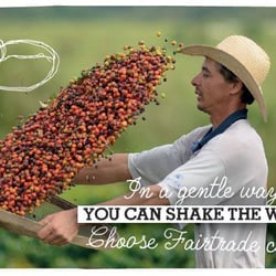Fairbeans - Gewoon af en toe Fairtrade koffie kopen en de wereld wordt een stuk eerlijker.