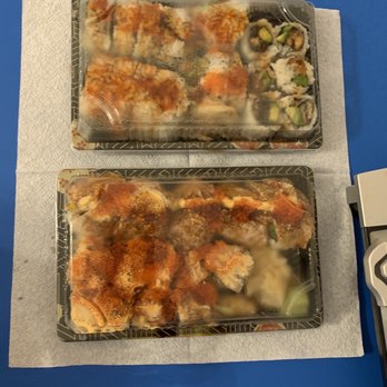 Sakana - 5 rolls slammed into 2 boxes. - Sushi Bars Near Me - Cambridge, Massachusetts
