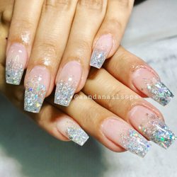 A&A Nails Spa - Ombre glitter nails