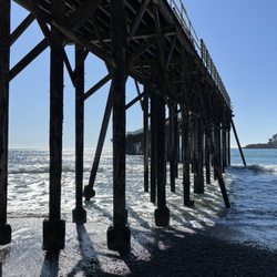 San Simeon State Beach - The pier is still under repair
