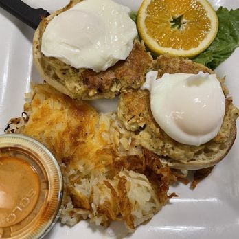 The Delectable Egg-Denver - Crab Cake Benedict - Breakfast & Brunch Near Me - Denver, Colorado