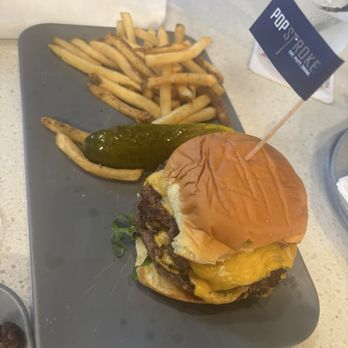 PopStroke - Smash burger and fries - Mini Golf Near Me - West Palm Beach, Florida
