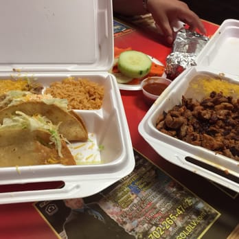 Fausto's Mexican Grill - Chicken tacos and al pastor combo - Mexican Near Me - Henderson, Nevada
