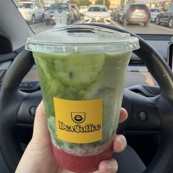 Dex Coffee - Strawberry Matcha with Almond Milk - Coffee & Tea Near Me - Fountain Valley, California Dex Coffee - Strawberry Matcha with Almond Milk - Coffee & Tea Near Me - Fountain Valley, California