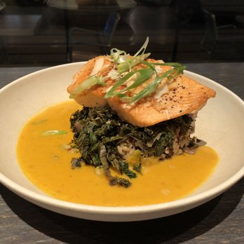 Modern Market Eatery - Curry Salmon Bowl - Breakfast & Brunch Near Me - Denver, Colorado Modern Market Eatery - Curry Salmon Bowl - Breakfast & Brunch Near Me - Denver, Colorado