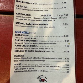 Hammond's BBQ - 2023 Menu - Barbeque Near Me - Glen Rose, Texas