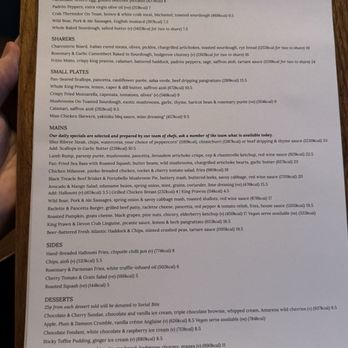 Builders Arms - Menu - Pubs Near Me - London, XGL
