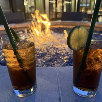 Courtyard by Marriott Conway - Cocktails at the fire pit - Hotels Near Me - Conway, Arkansas