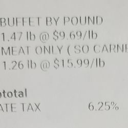 Peabody Steakhouse - The owner said multiple times he would charge me the regular price because I just wanted my meat separated from the cold sides. SCAMMER