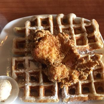Dame's Chicken and Waffles - Maple-Pecan Shmear - New American Near Me - Cary, North Carolina Dame's Chicken and Waffles - Maple-Pecan Shmear - New American Near Me - Cary, North Carolina