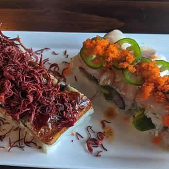 Tori Sake & Grill - Black Widow & Hamachi Hooray rolls - Japanese Near Me - Burien, Washington