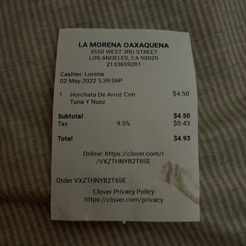 La Morena Oaxaqueña Restaurant - Mexican Near Me - Los Angeles, California