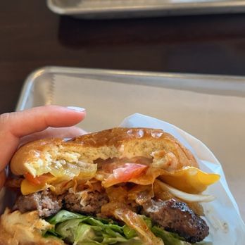 Galbi Burger Smokey Point - Kimchi Supreme Burger - Korean Near Me - Arlington, Washington