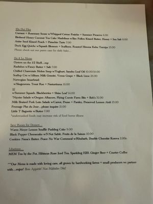 Menu photo 5 Maurice Portland, OR