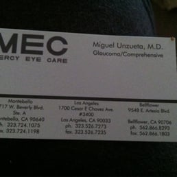Ophthalmologist card. Ophthalmologist card.