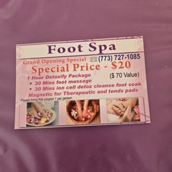Good Foot Spa - Their special deal