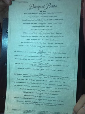 Menu photo 7 Boneyard Bistro Sherman Oaks, CA