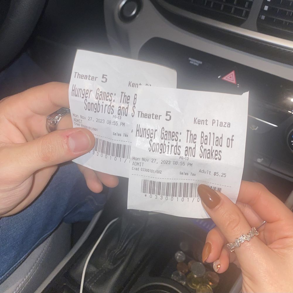 Movie tickets ($5.25) on Monday nights