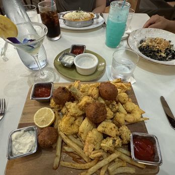 Emeril's Coastal - Our table-my seafood feast! - Seafood Near Me - Miramar Beach, Florida
