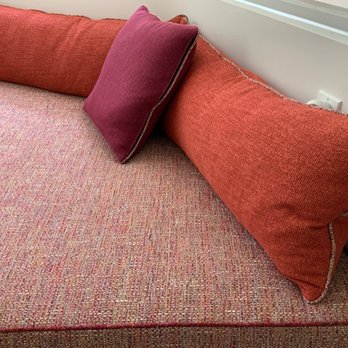EDC Custom Made Interiors - Exquisite craftsmanship by Erick, especially with a fabric that is a thick tweed and not easy to work with - Furniture Reupholstery Near Me - Los Angeles, California