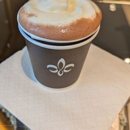 Dark hot chocolate