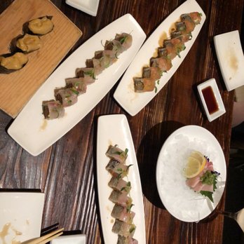 KUU Restaurant - Uni, Poseidon Roll, Tuffle Suzuki Roll, and Otori Sashimi - Japanese Near Me - Houston, Texas