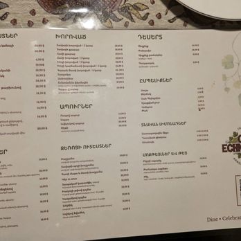 Old Echmiadzin - Armenian menu - Armenian Near Me - Tujunga, California