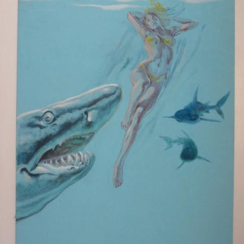 Lankershim Arts Center - Original "Jaws" poster art painting - Performing Arts Near Me - Los Angeles, California Lankershim Arts Center - Original "Jaws" poster art painting - Performing Arts Near Me - Los Angeles, California