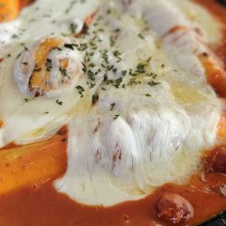 Halgatteok & Twozone Chicken - Rose tteokbokki