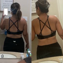 One week difference with two rolls. What back fat