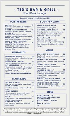 Menu photo 3 Ted’s Bar & Grill Newark, NJ Menu photo 3 Ted’s Bar & Grill Newark, NJ