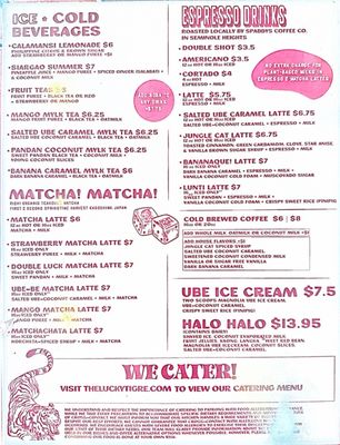 Menu photo 1 Lucky Tigre Tampa, FL Menu photo 1 Lucky Tigre Tampa, FL