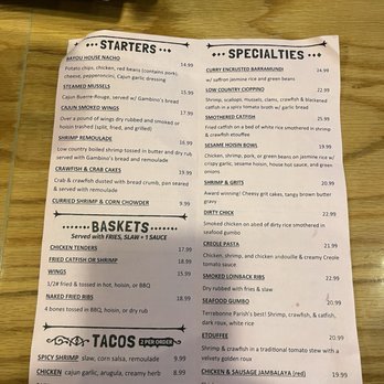 Sister Cities Cajun - Menu - Cajun/Creole Near Me - St. Louis, Missouri