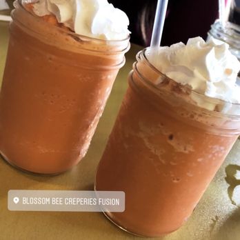Blossom Bee - Blended Thai Tea Frappes - Creperies Near Me - Dublin, California Blossom Bee - Blended Thai Tea Frappes - Creperies Near Me - Dublin, California