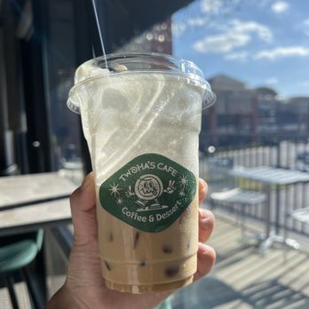 TwoHa's Cafe - Pistachio Latte - Desserts Near Me - Duluth, Georgia