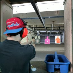 Firing down range Firing down range