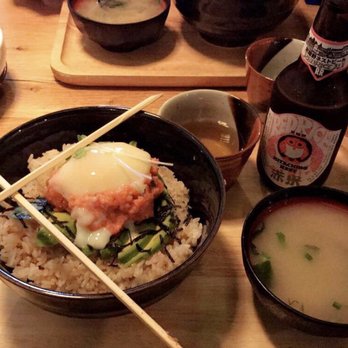 Nippon Cha - Spicy Tuna Donburi, comes with a miso soup. Free tea, I believe it's English tea but still very tasty. Japanese beer. - Japanese Near Me - Bayside, New York Nippon Cha - Spicy Tuna Donburi, comes with a miso soup. Free tea, I believe it's English tea but still very tasty. Japanese beer. - Japanese Near Me - Bayside, New York