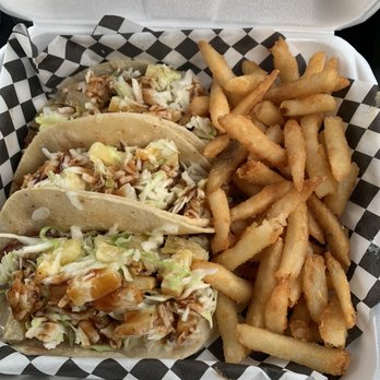 Stick a Pork In It - Pork tacos with fries - Food Trucks Near Me - Lebanon, Oregon
