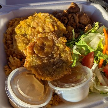 Jireh Kitchen - Vegan piccadillo plate. Tasty stuff, lots of food! - Puerto Rican Near Me - Albuquerque, New Mexico