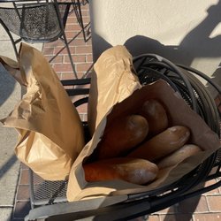 Noah's Bar & Bistro - Am bread delivery on sidewalk left unattended until restaurant opens.  WOW