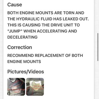 Hilltop Cars - Findings from bmws multi check inspection both motor mounts torn and leaking - Car Dealers Near Me - Long Beach, California Hilltop Cars - Findings from bmws multi check inspection both motor mounts torn and leaking - Car Dealers Near Me - Long Beach, California